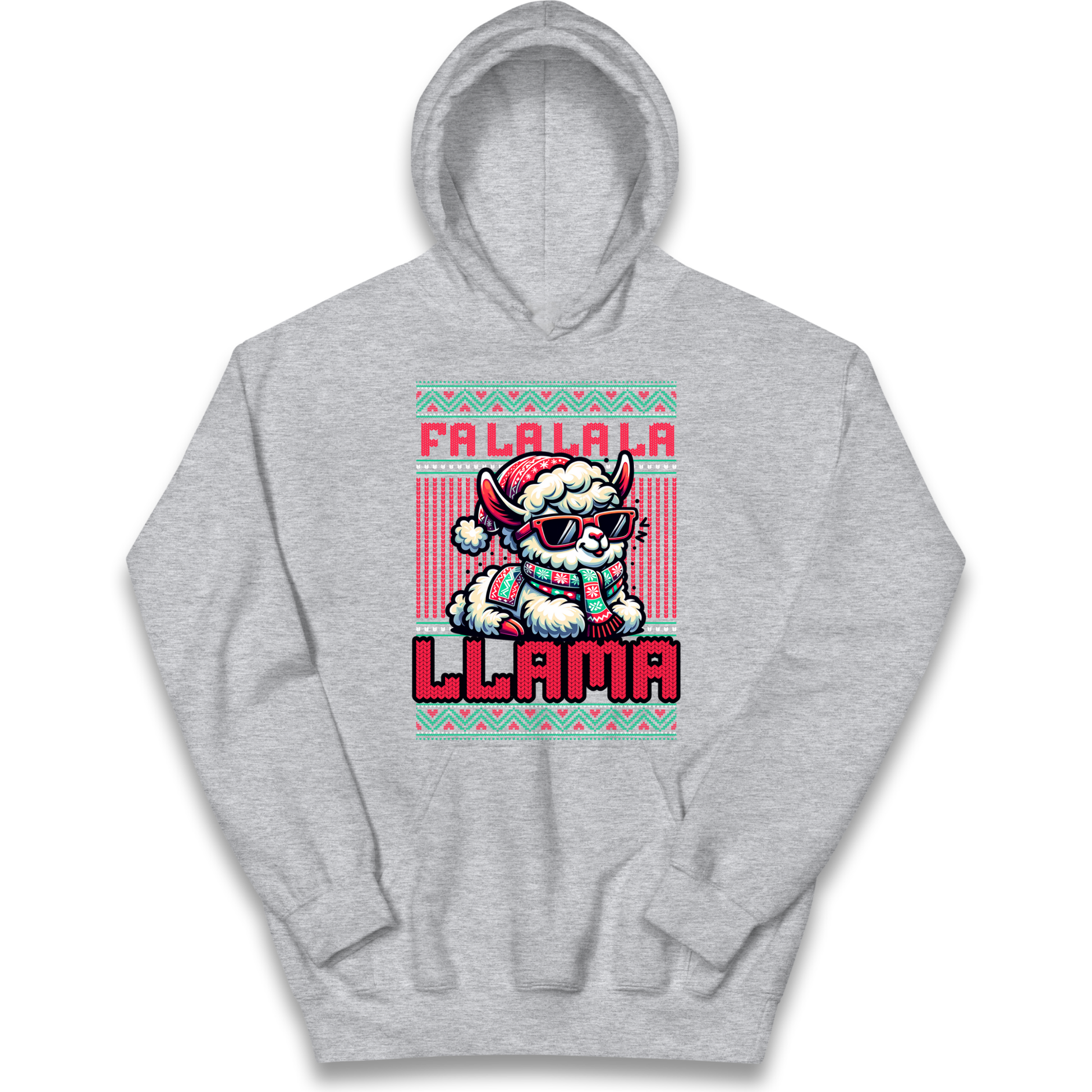 FA LA LA LA LLAMA kids hoodie
