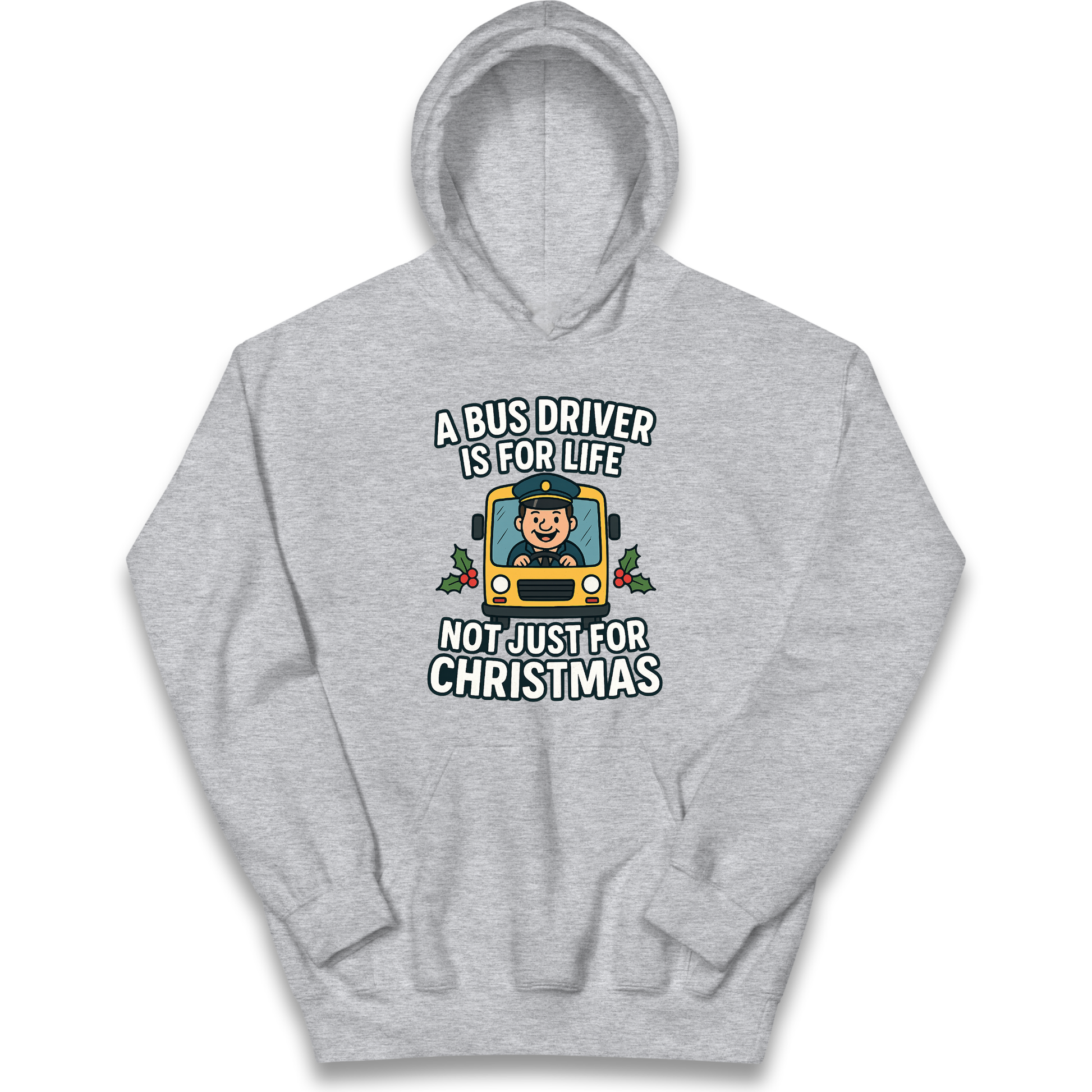 Bus Driver Christmas Kids Hoodie