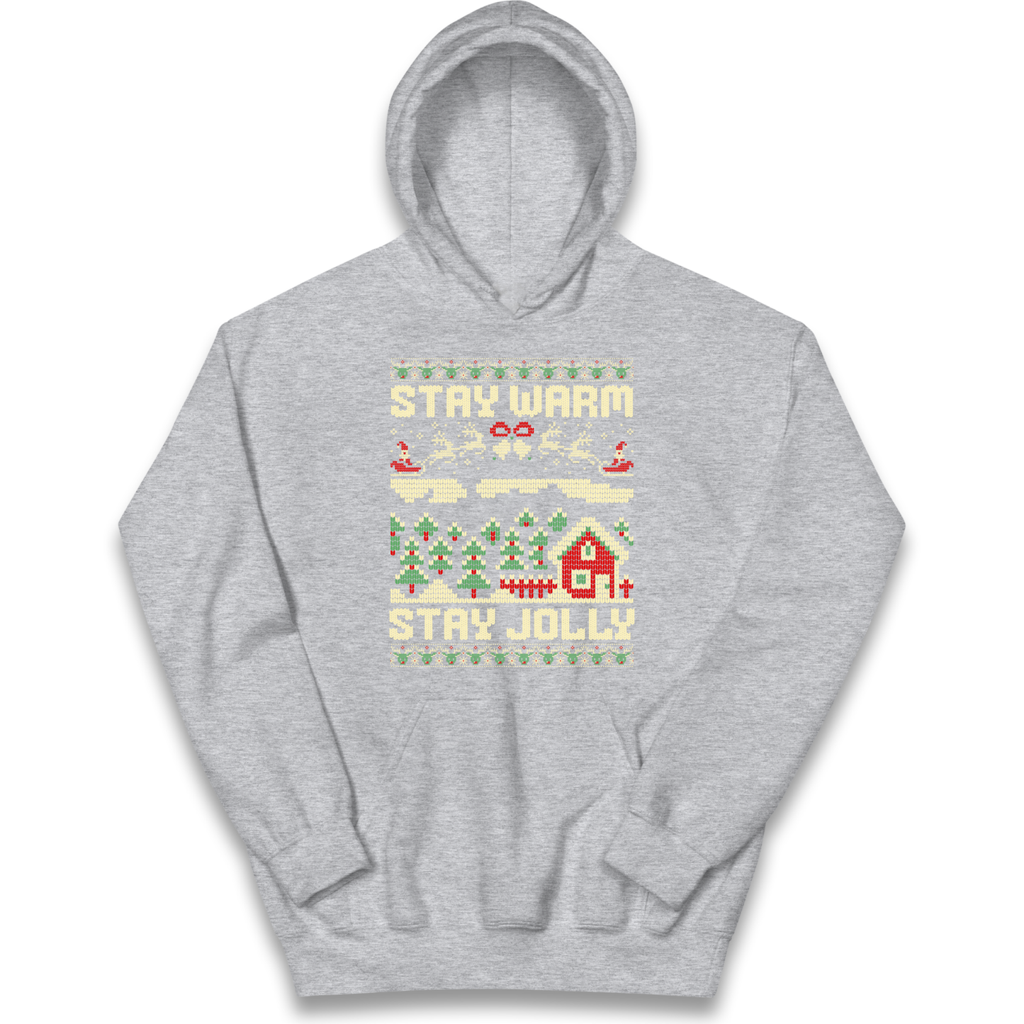 Stay Warm Stay Jolly Christmas kids hoodie