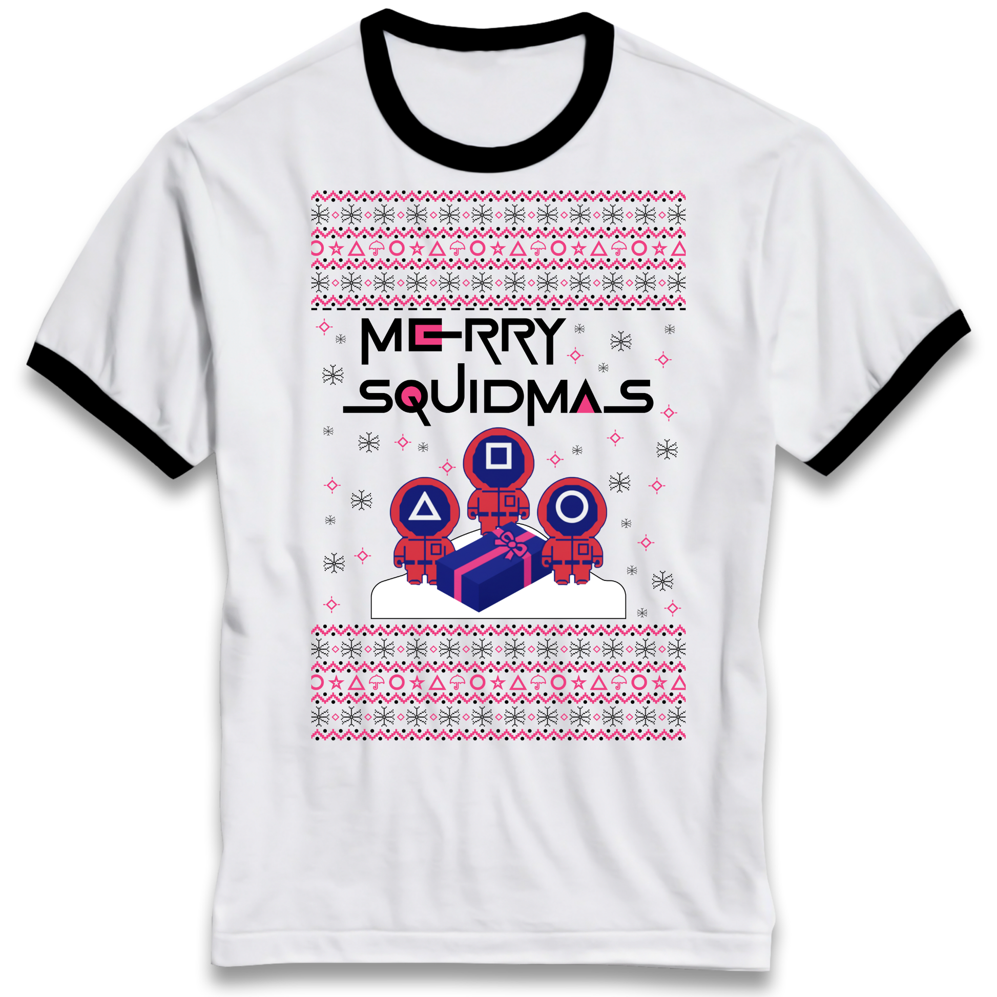 Squid Games Christmas Ringer T Shirt