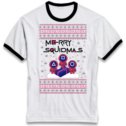 Squid Games Christmas Ringer T Shirt