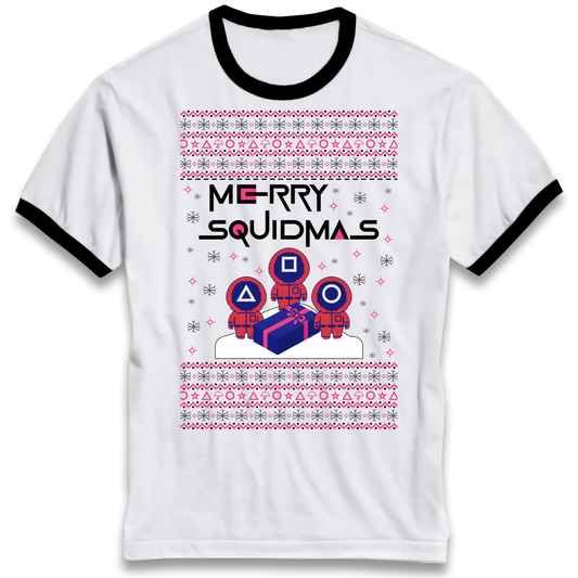Squid Games Christmas Ringer T Shirt