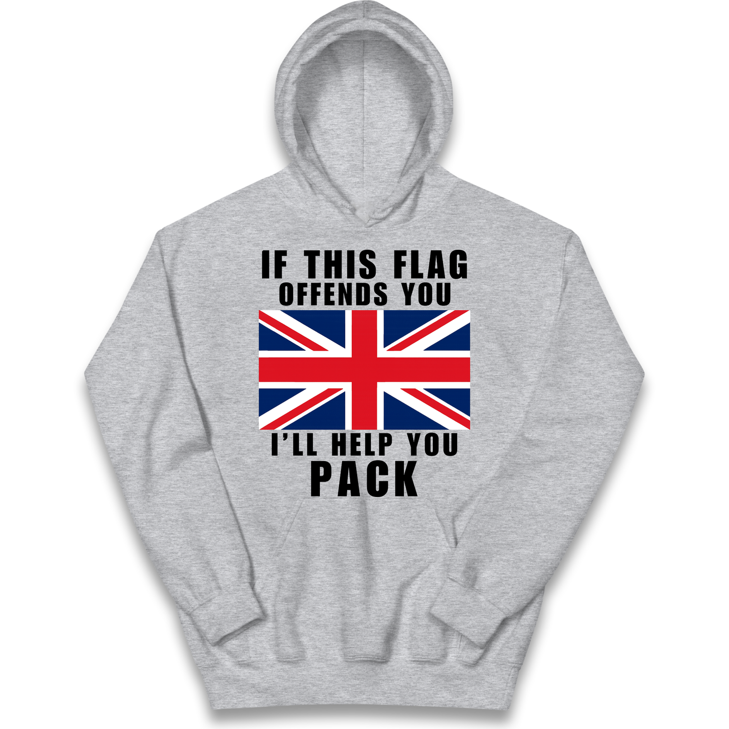 If This Flag Offends You I Will Help You Pack kids hoodie