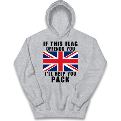 If This Flag Offends You I Will Help You Pack kids hoodie