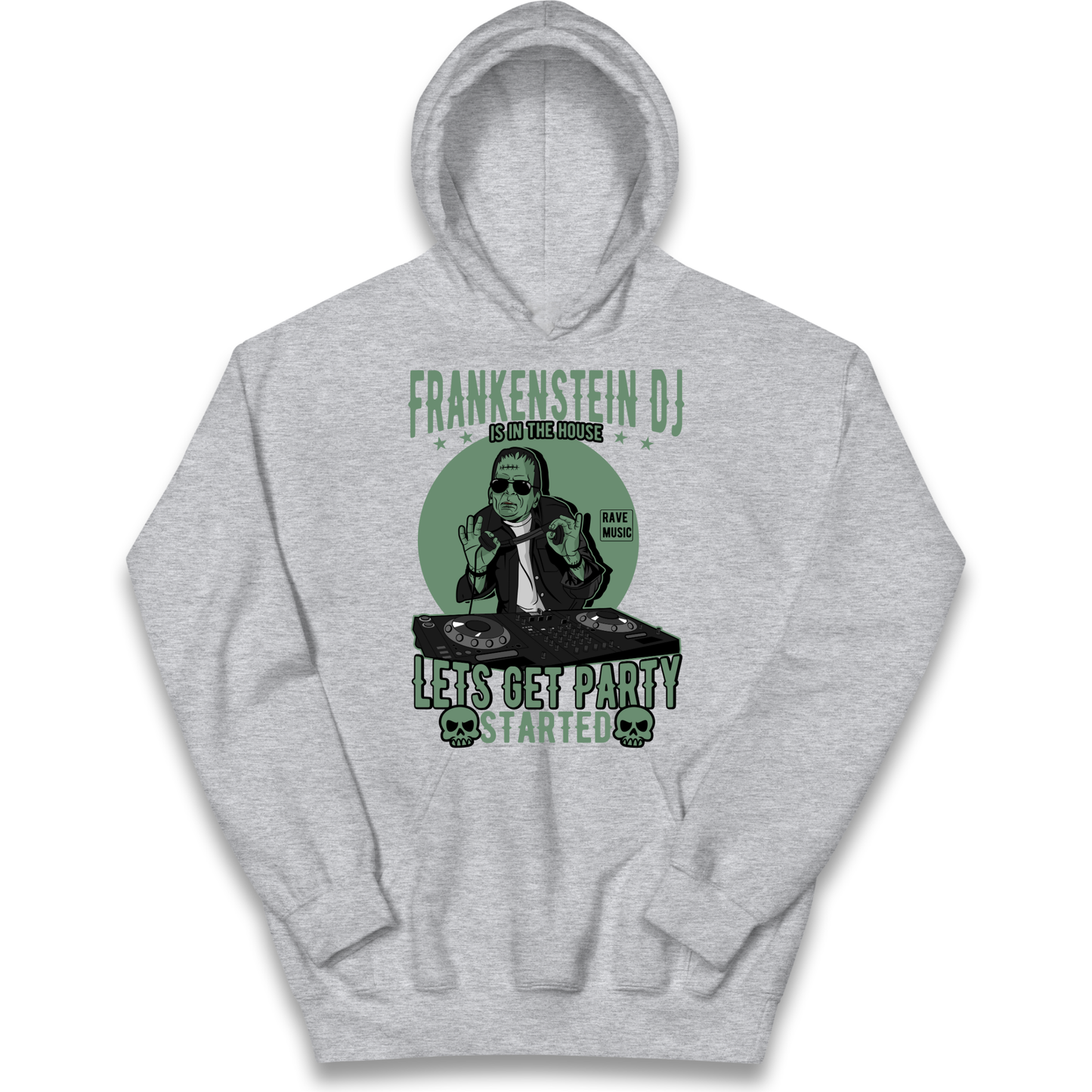Frankenstein DJ kids hoodie