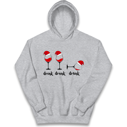 Drink Drank Drunk Kids Hoodie