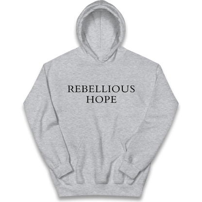 Rebellious Hope Embroidered kids hoodie
