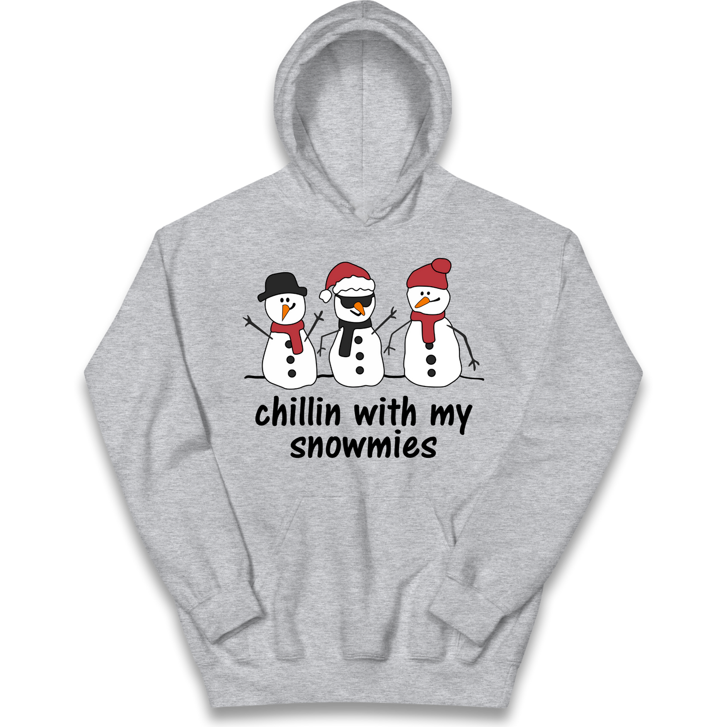 Chillin With My Snowmies kids hoodie