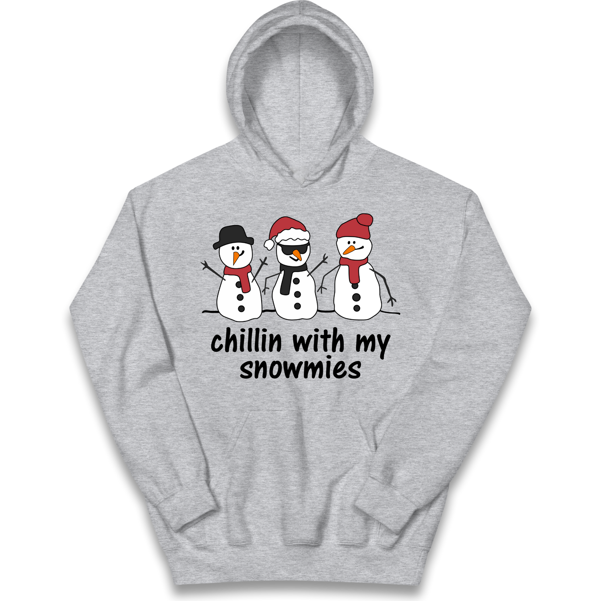 Chillin With My Snowmies kids hoodie