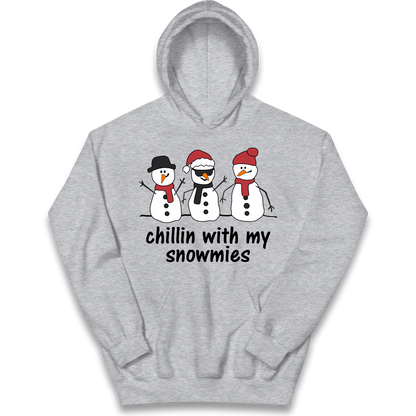Chillin With My Snowmies kids hoodie