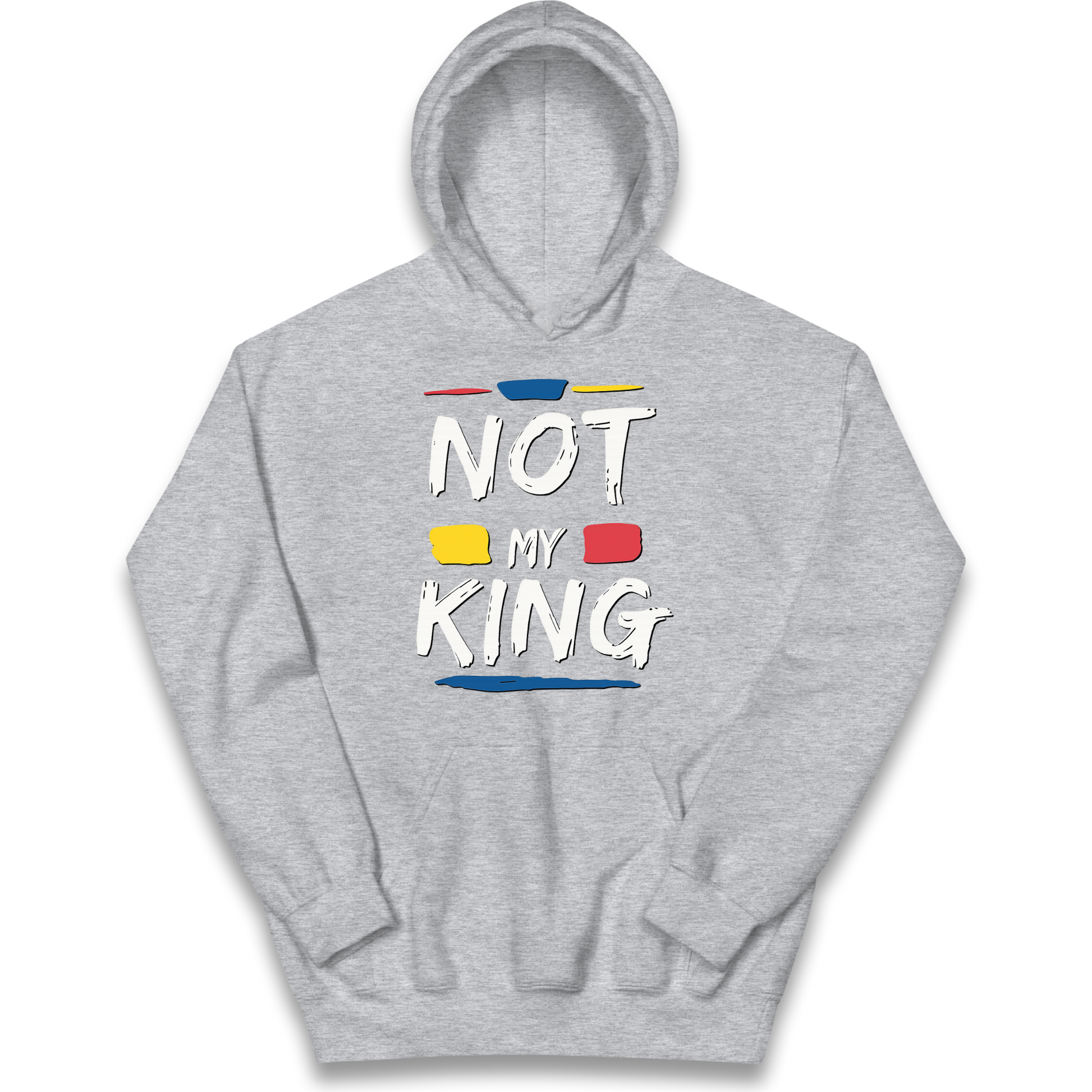 Not My King Slogan kids hoodie
