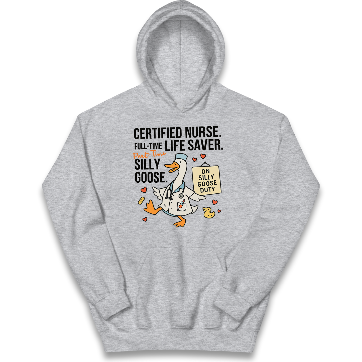Full Time Nurse Part Time Silly Goose kids hoodie