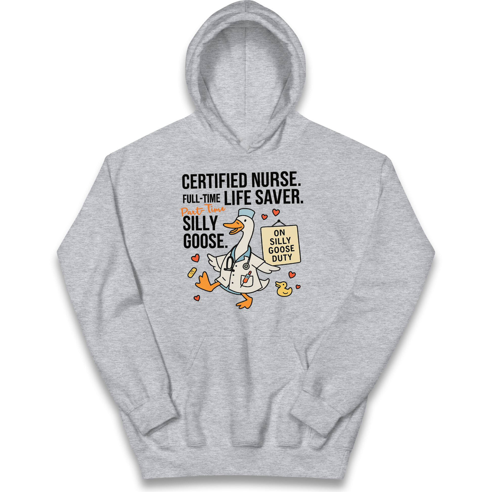 Full Time Nurse Part Time Silly Goose kids hoodie