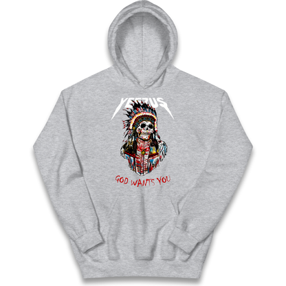 Yeezus God Wants You kids hoodie