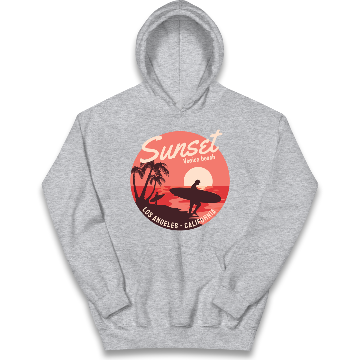 Sunset Venice Beach kids hoodie