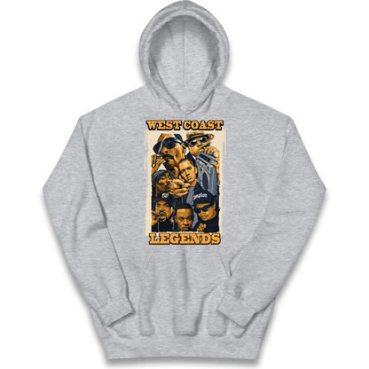 West Coast Legends Rappers kids hoodie