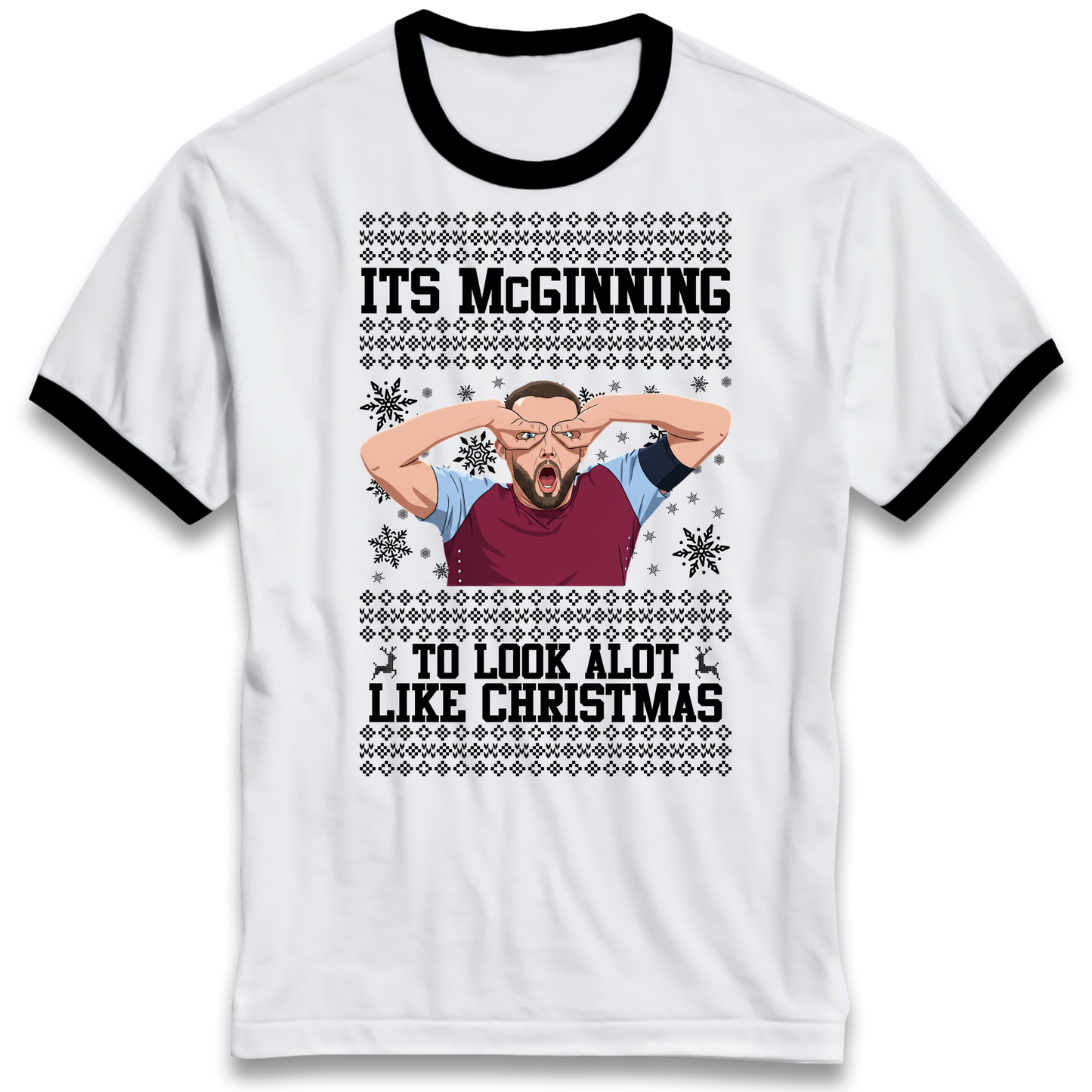John McGinn Christmas Ringer T Shirt