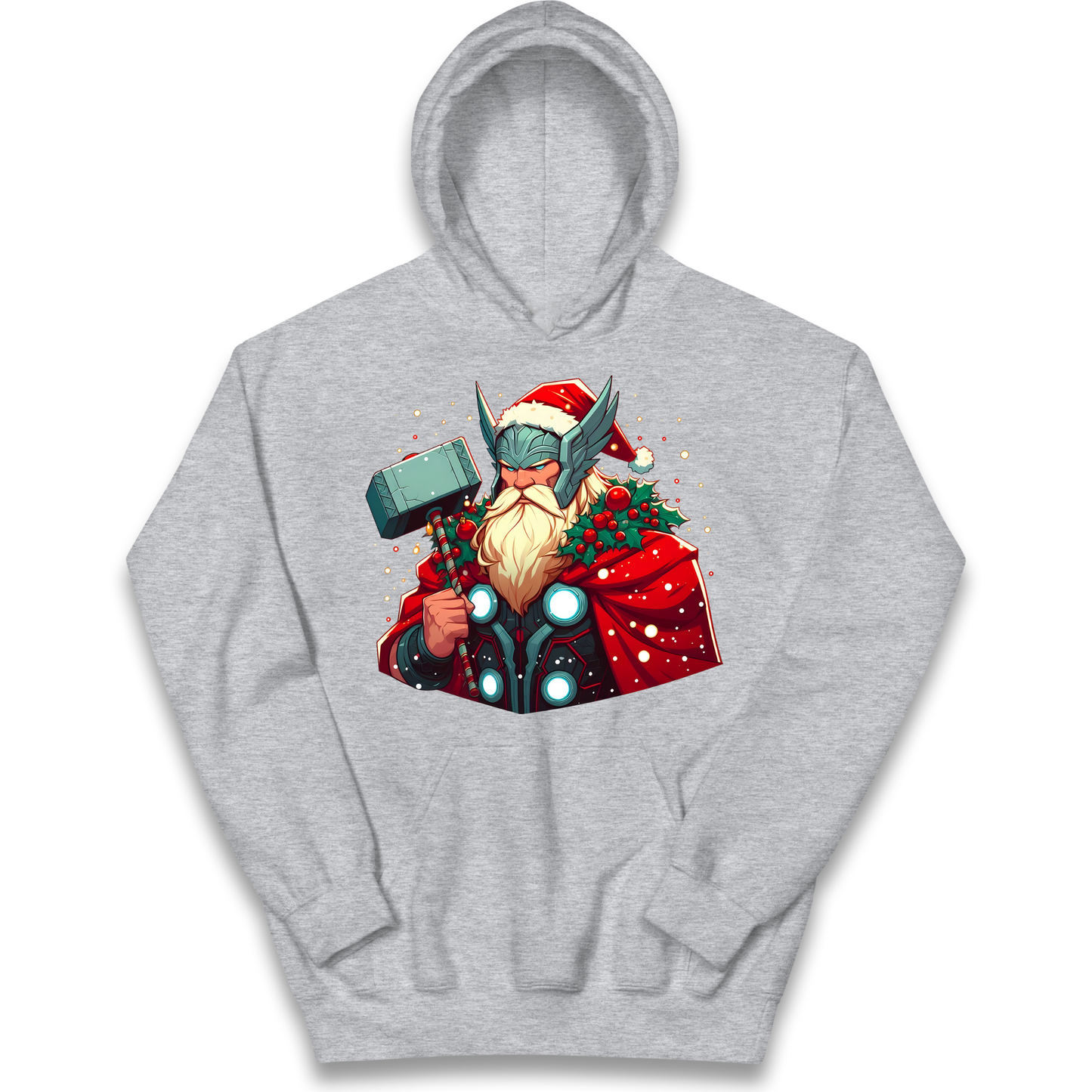 Viking Thor Santa kids hoodie