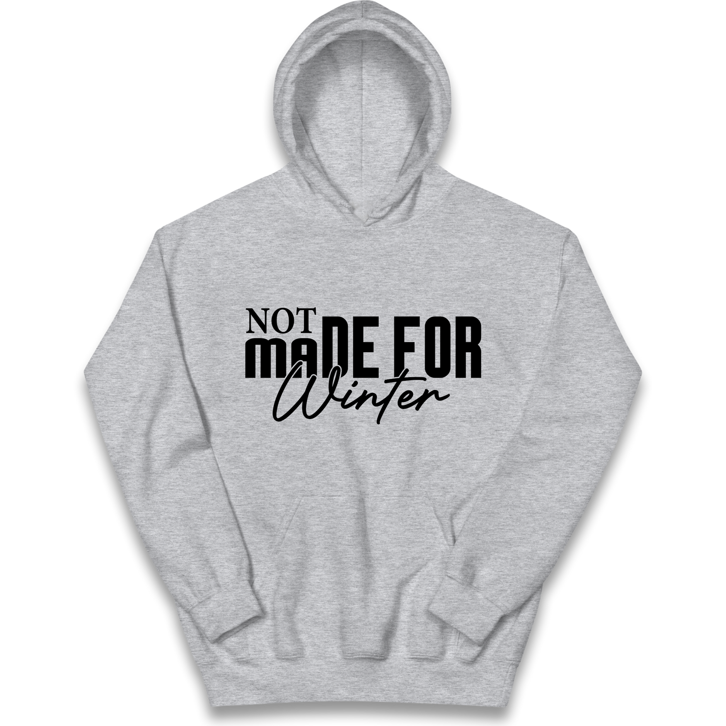 Not Made For Winter Christmas kids hoodie