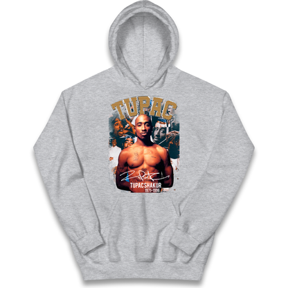 Tupac Shakur 1971 1996 kids hoodie