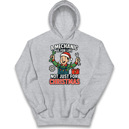 Mechanic Christmas Kids Hoodie