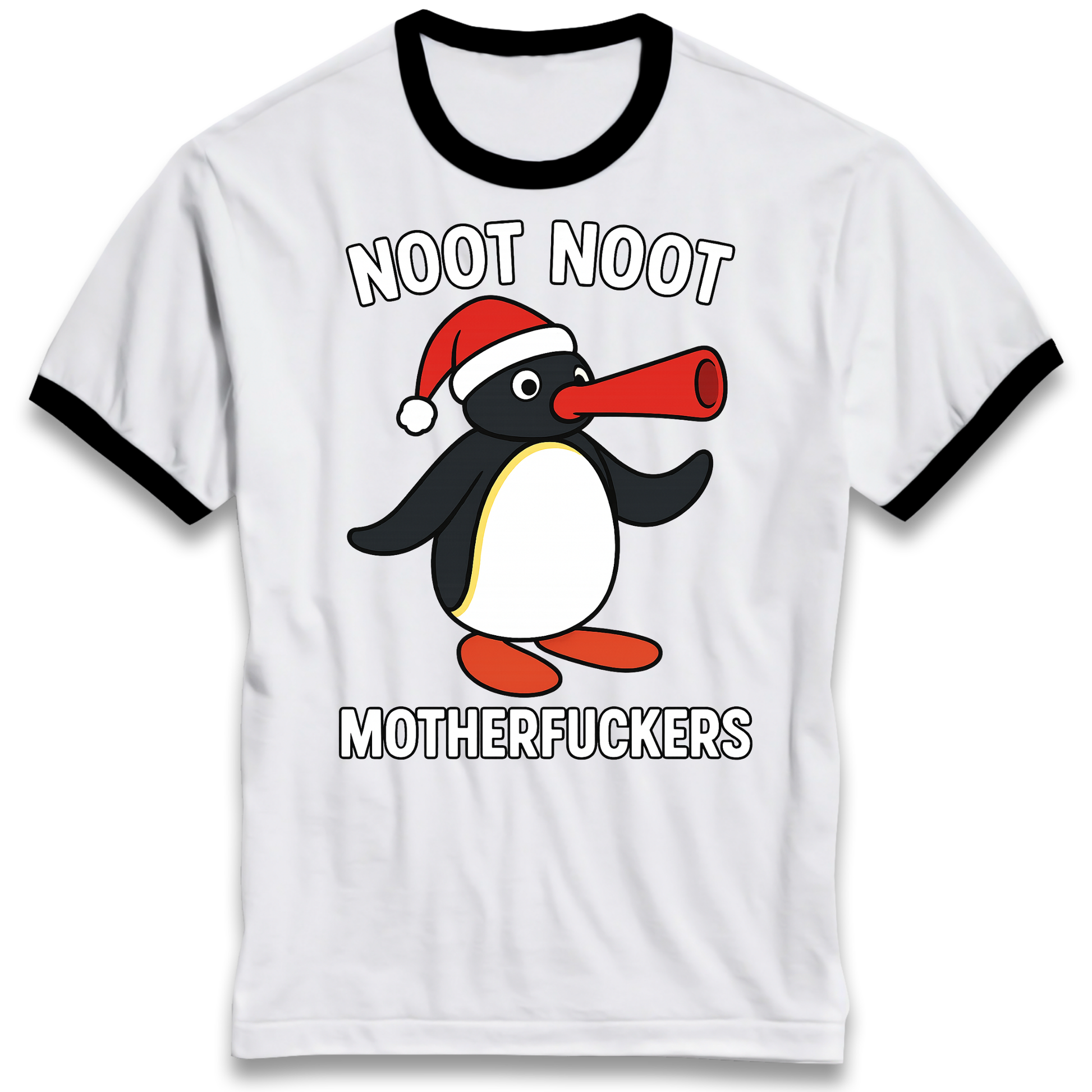 Pingu Christmas Ringer T Shirt