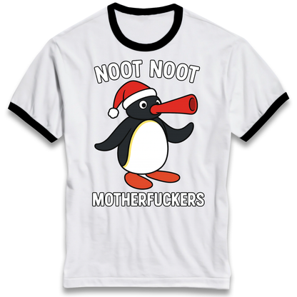 Pingu Christmas Ringer T Shirt