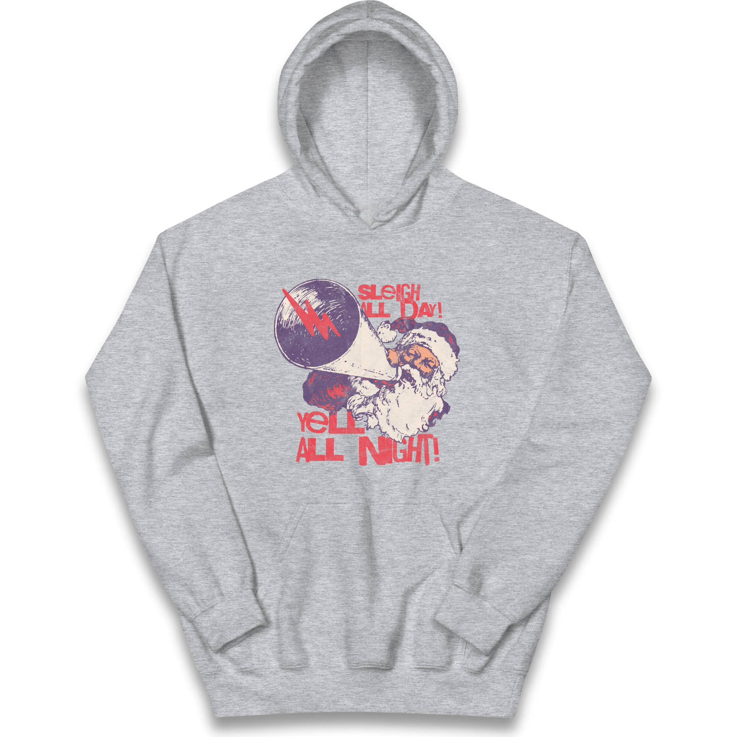 Sleigh All Day Yell All Night Santa Christmas kids hoodie