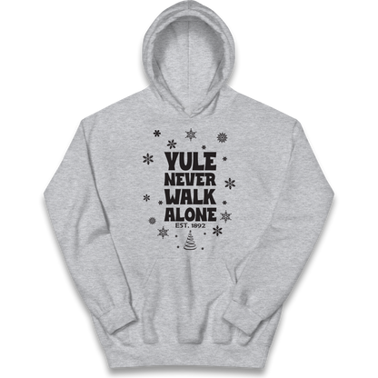Yule Never Walk Alone Liverpool Christmas kids hoodie