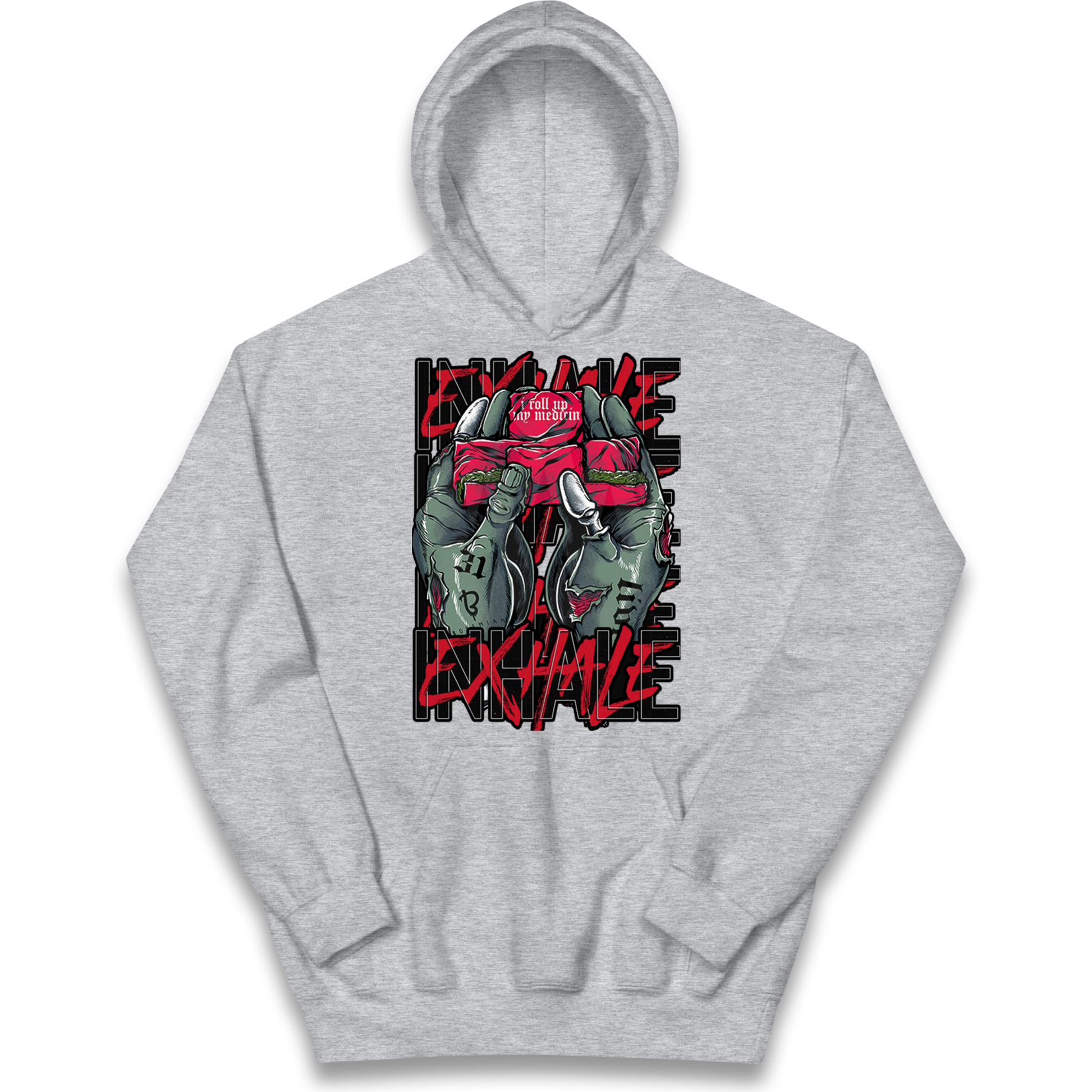 Inhale Exhale kids hoodie
