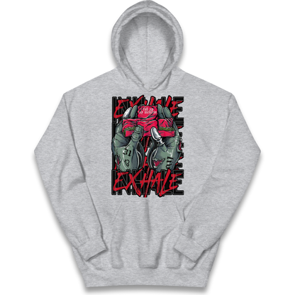 Inhale Exhale kids hoodie