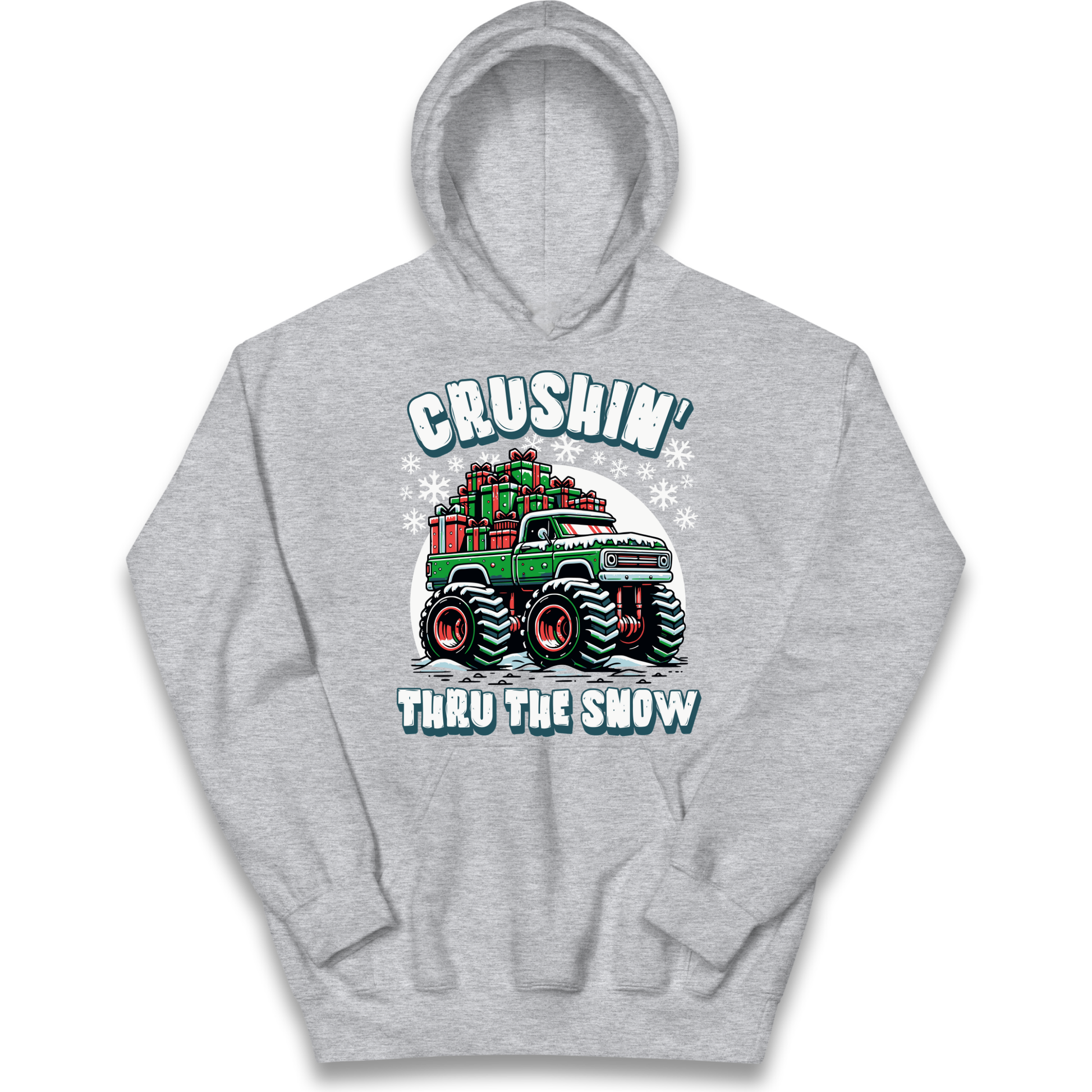 Crushin Thru The Snow kids hoodie