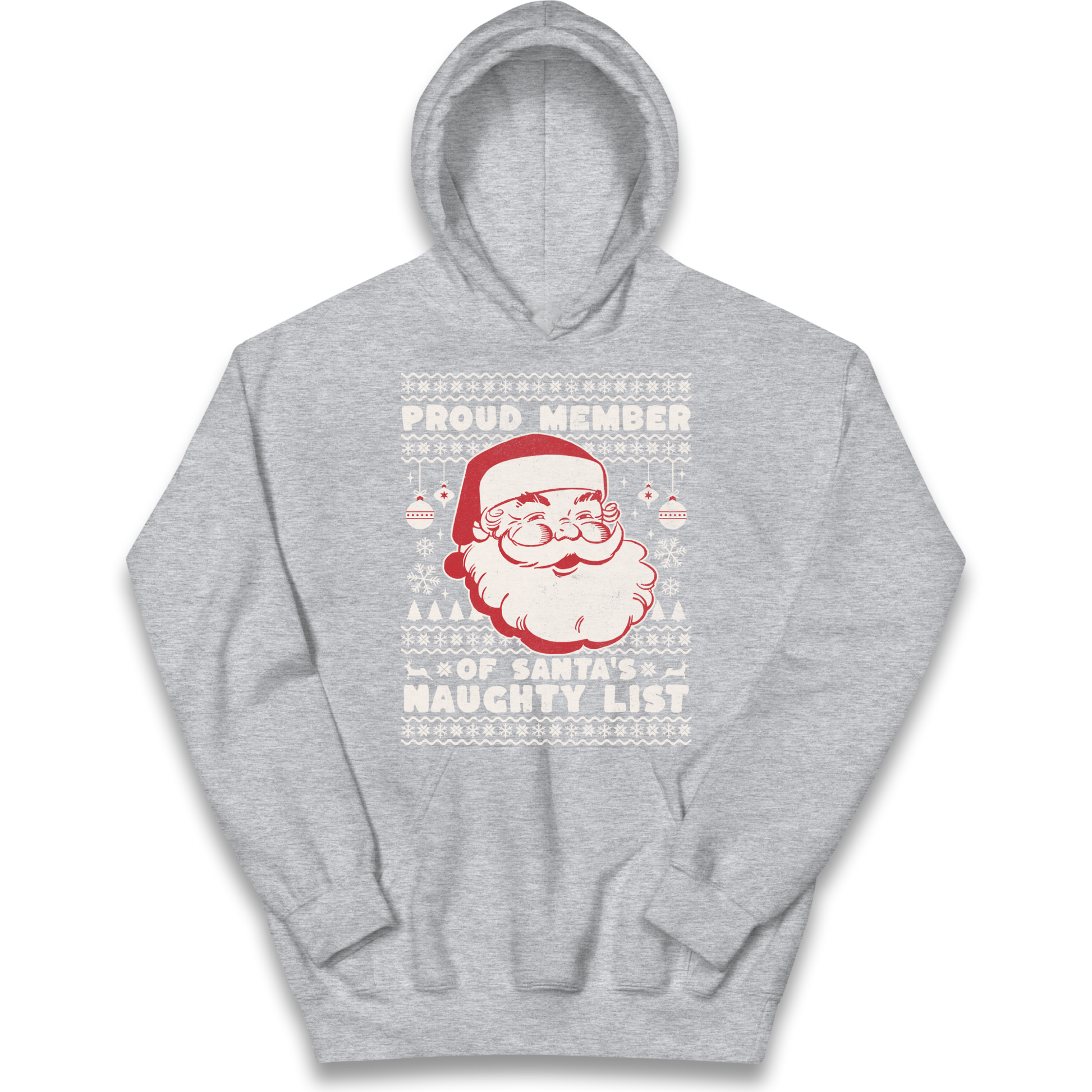 Proud Member Of Santas Naughty List Christmas kids hoodie
