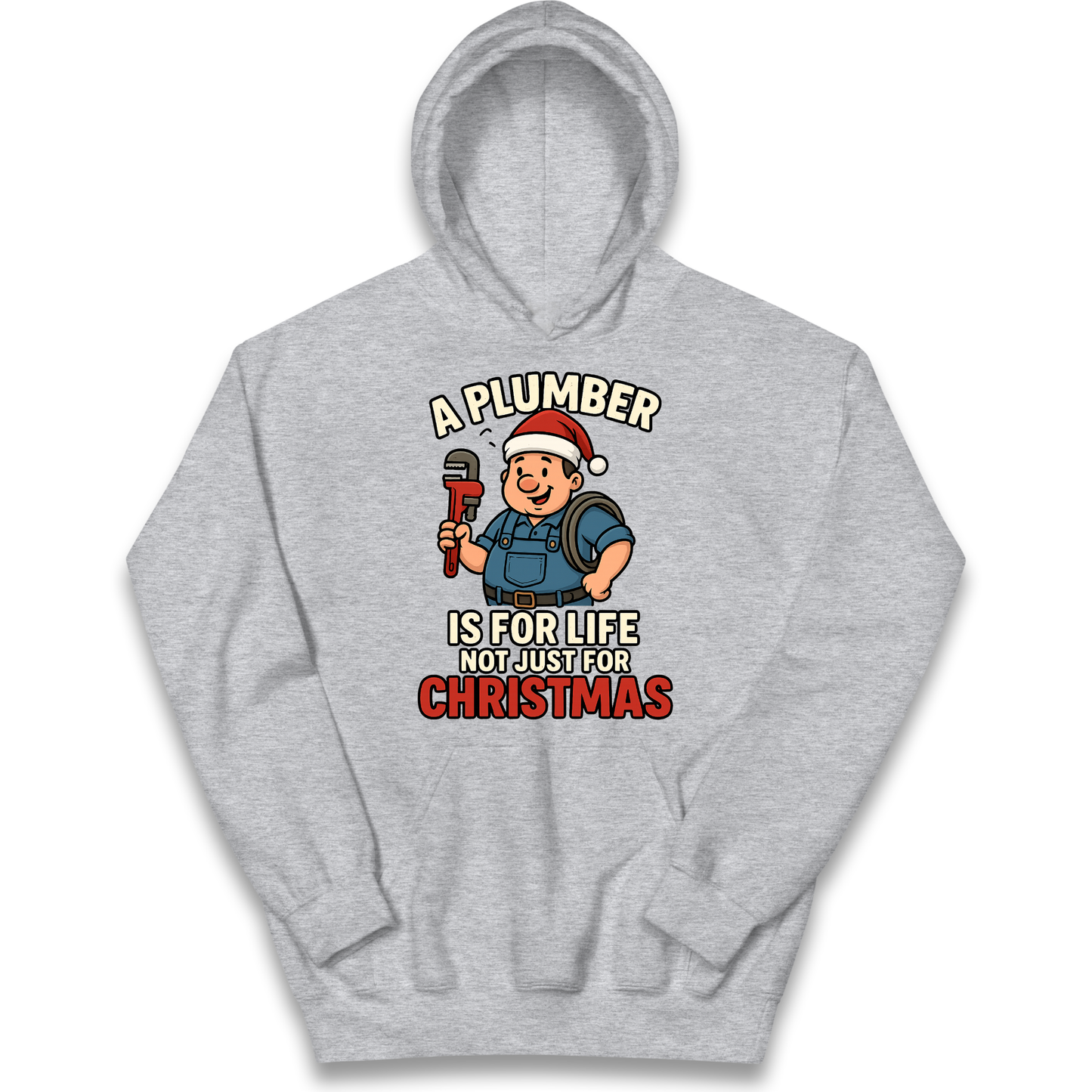 Plumber Christmas Kids Hoodie