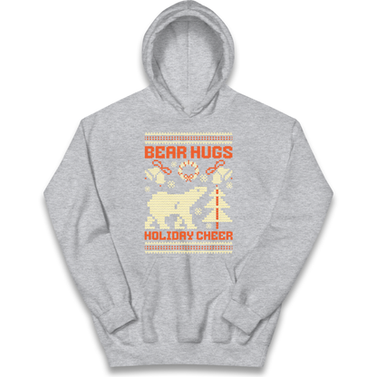 Bear Hugs Holiday Cheer kids hoodie