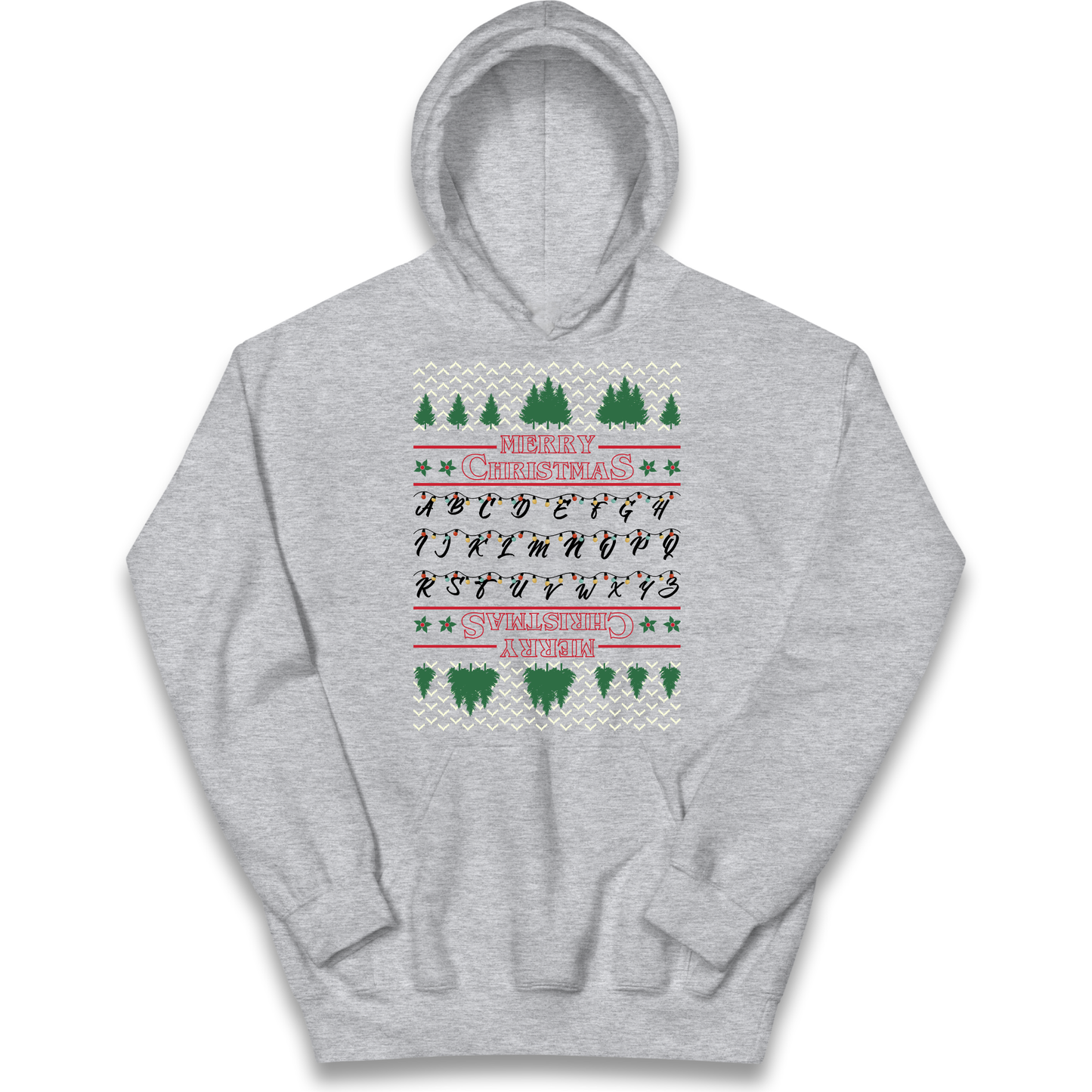 stranger things christmas jumper Kids Hoodie