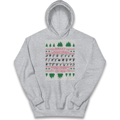 stranger things christmas jumper Kids Hoodie