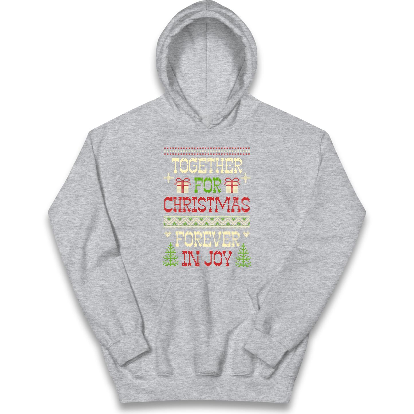 Together for Christmas Forever in Joy Christmas kids hoodie