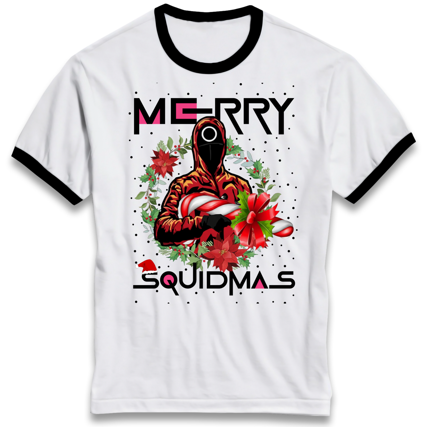 Merry Squid Games Ringer T Shirt