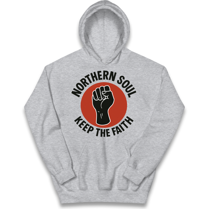 Northern Soul Keep The Faith kids hoodie