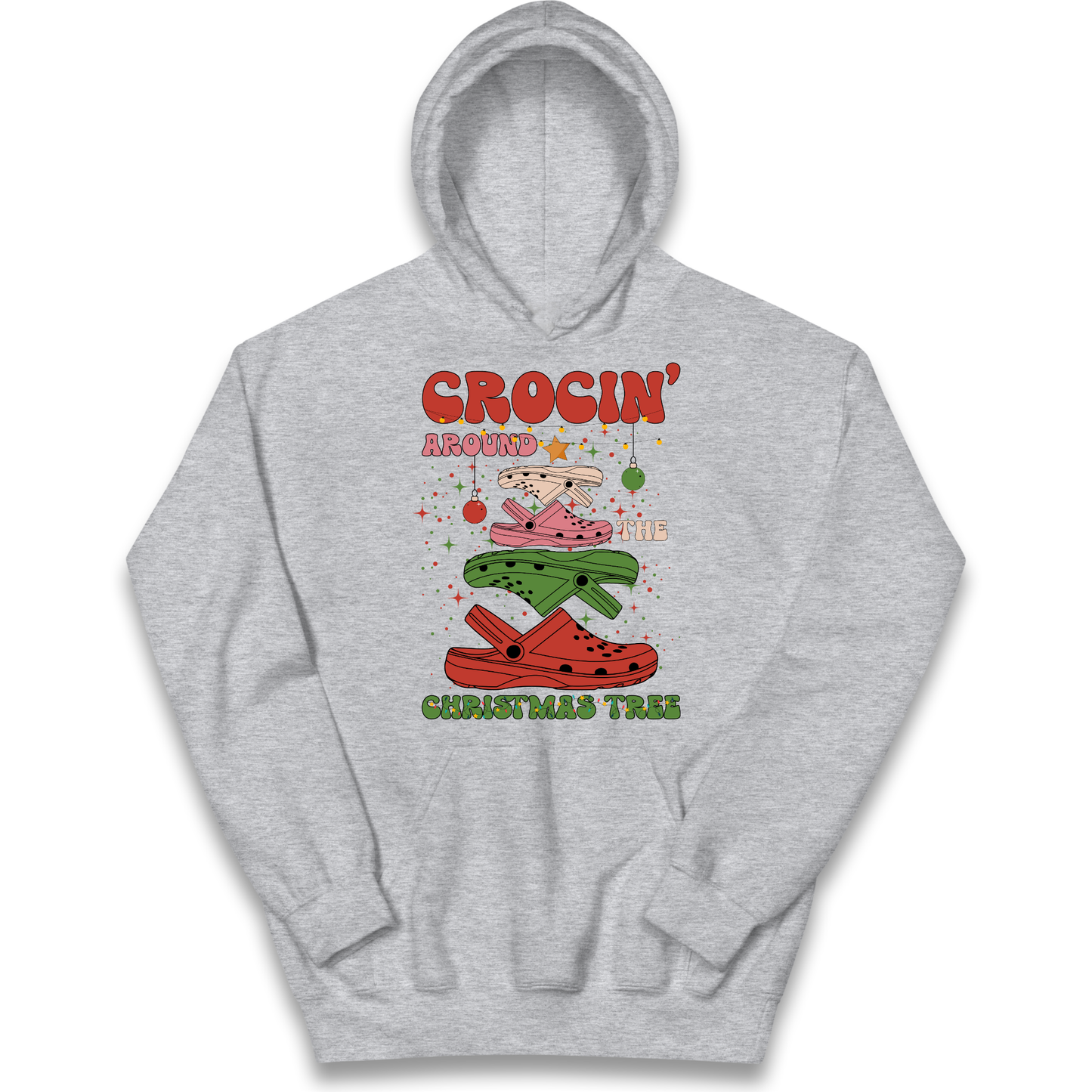 Crockin Around the Christmas Tree Christmas kids hoodie