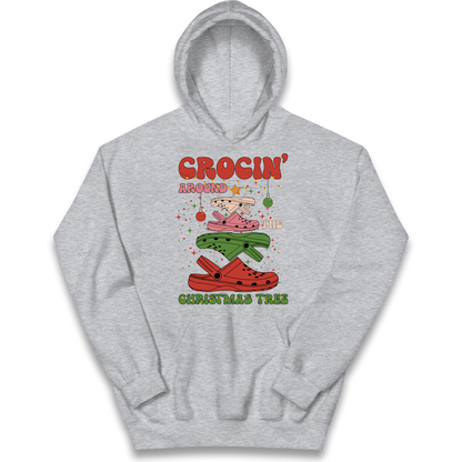 Crockin Around the Christmas Tree Christmas kids hoodie