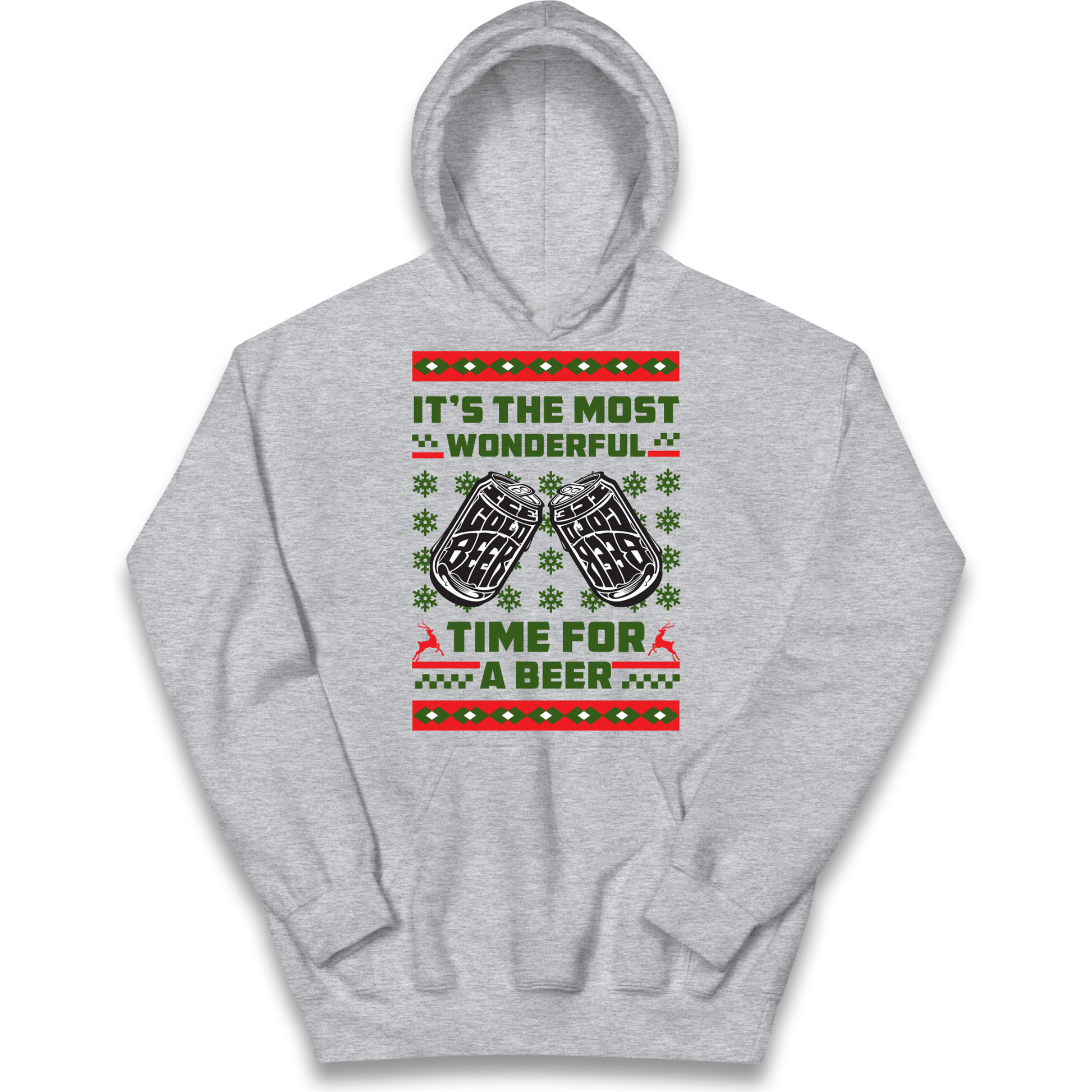 Its The Most Wonderful Time For A Beer Christmas kids hoodie