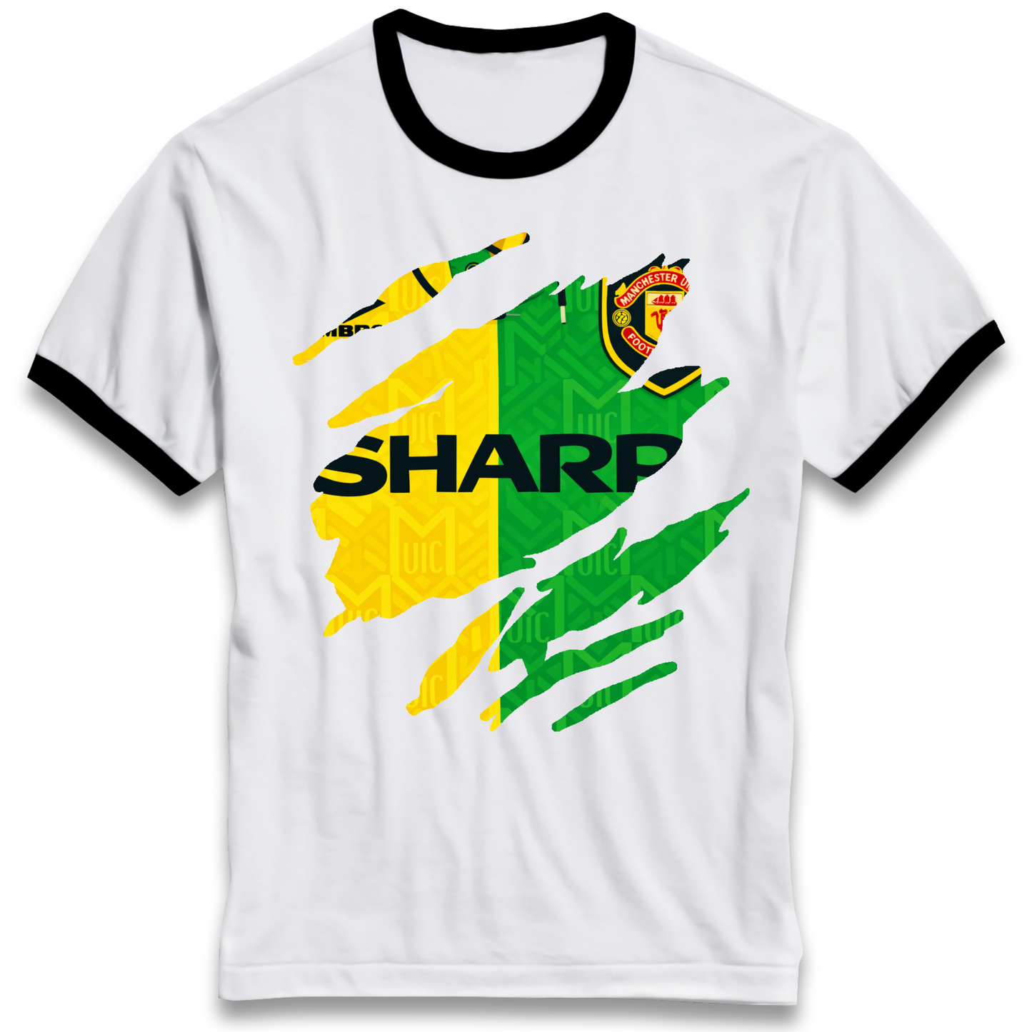 Manchester United Away Ringer T-Shirt