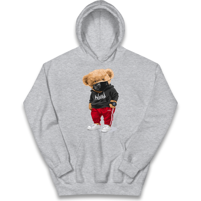 Teddy Bear Hello Streetwear kids hoodie