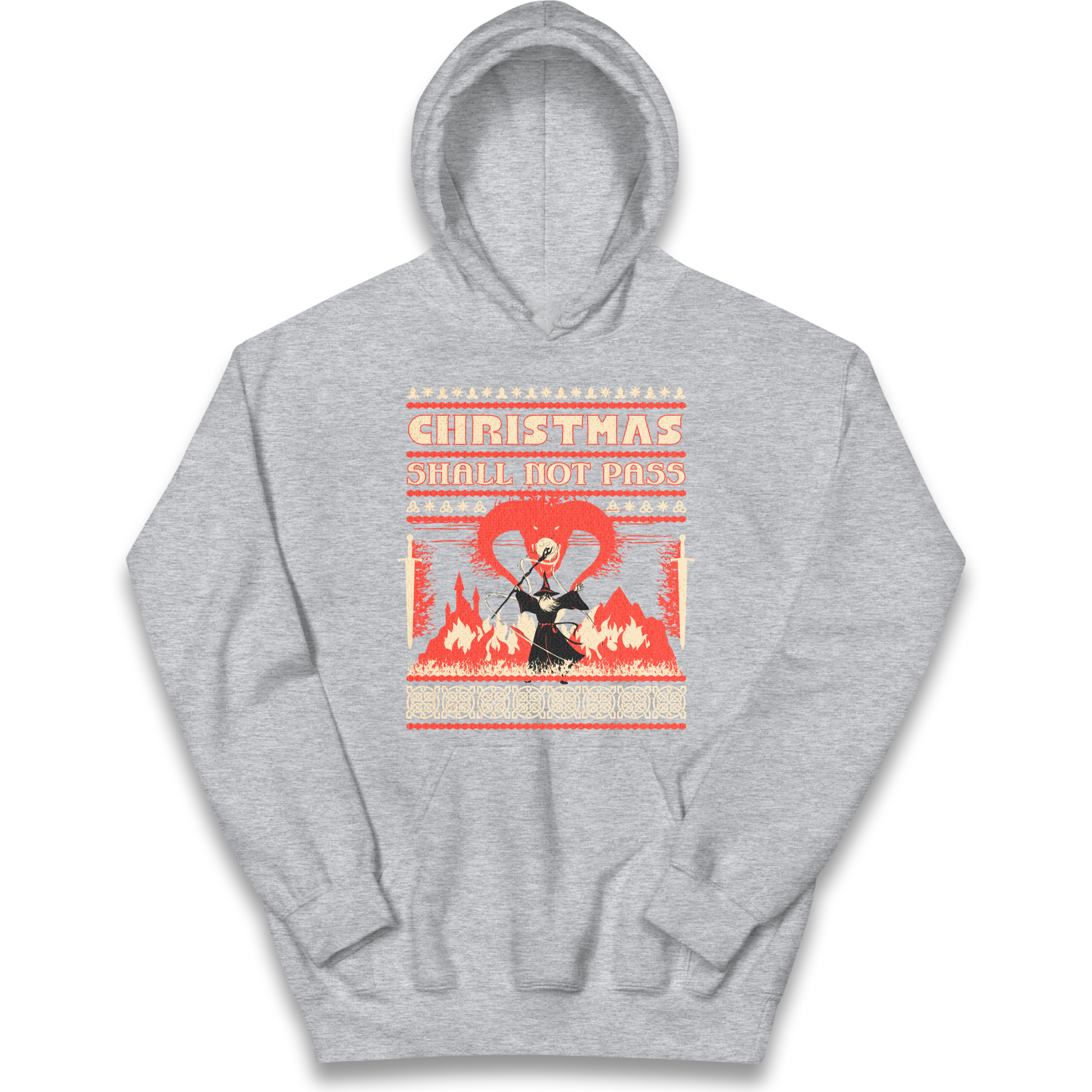 Christmas Shall Not Pass kids hoodie