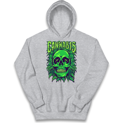 Cannabis Skull kids hoodie