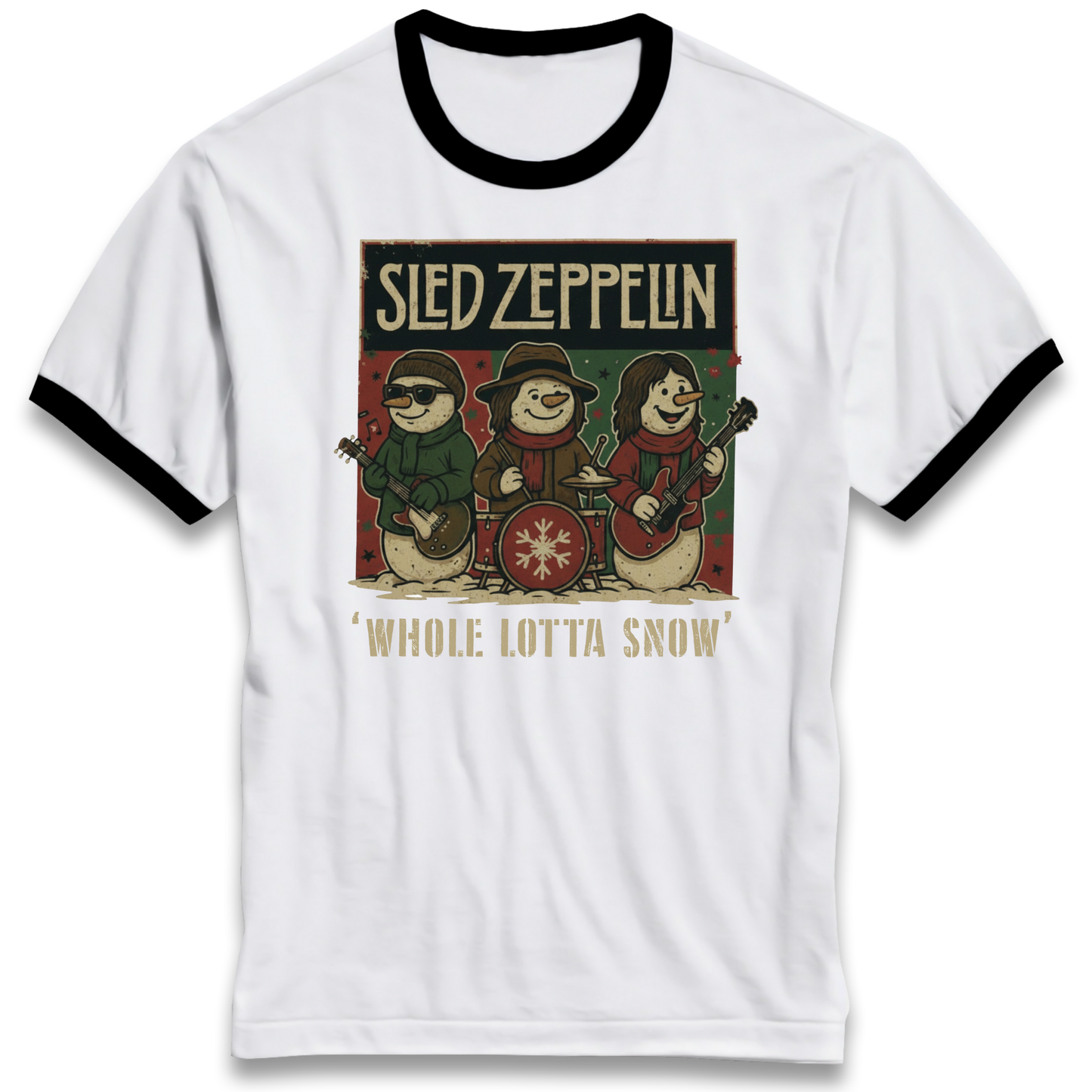 Led Zeppelin Christmas Ringer T Shirt