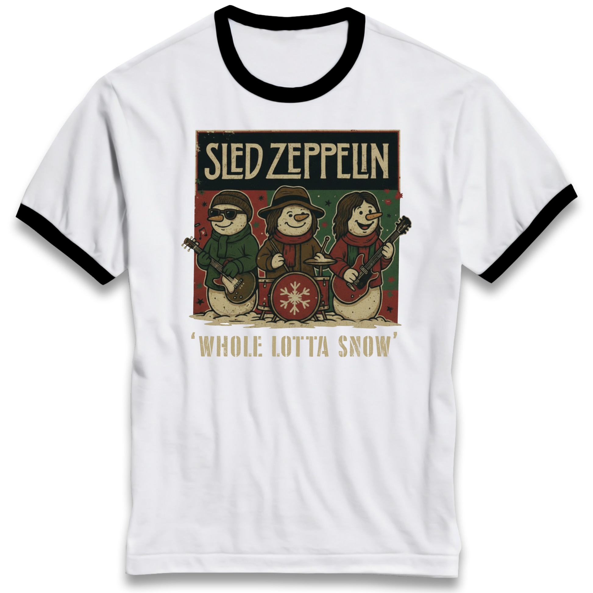 Led Zeppelin Christmas Ringer T Shirt