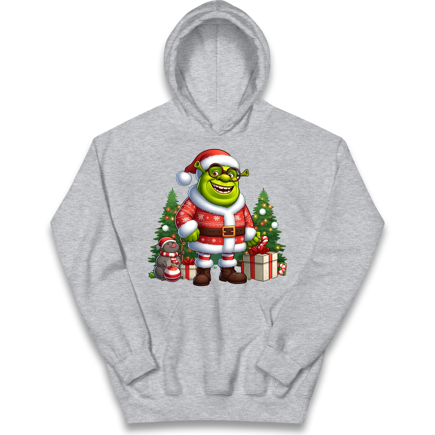 Shrek Santa Claus Presents kids hoodie